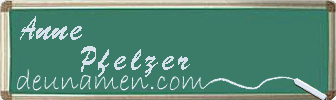 Anne Pfelzer Visitenkarte